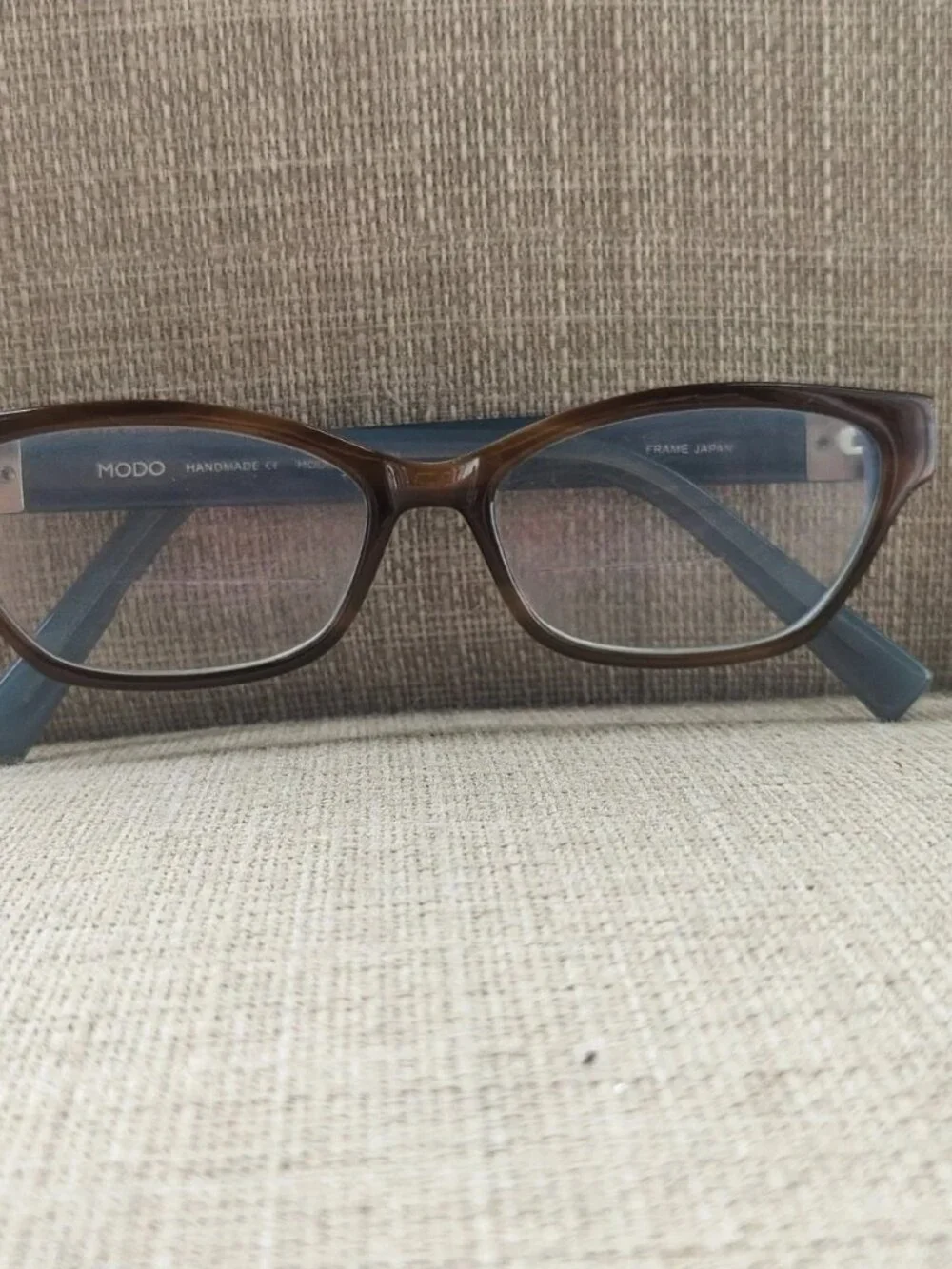 MODO Handmade Eyeglasses Frame Brown/Blue MOD. 6026 Eyewear Glasses Made